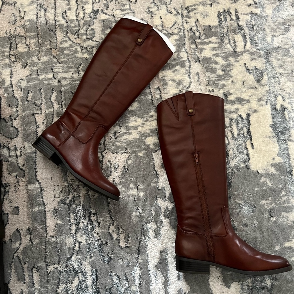 8.5, INC, Fawne, Cognac Riding boot